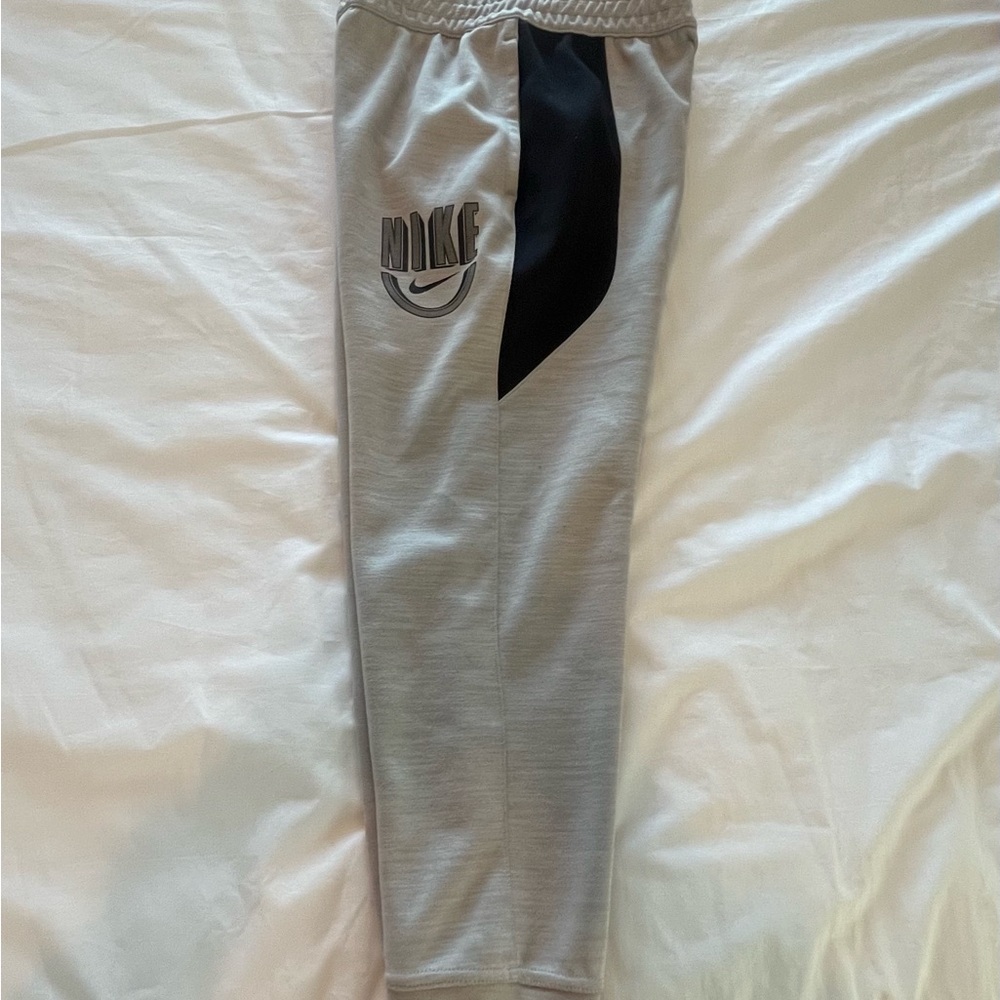 Nike Light Gray Joggers with Black Detail
